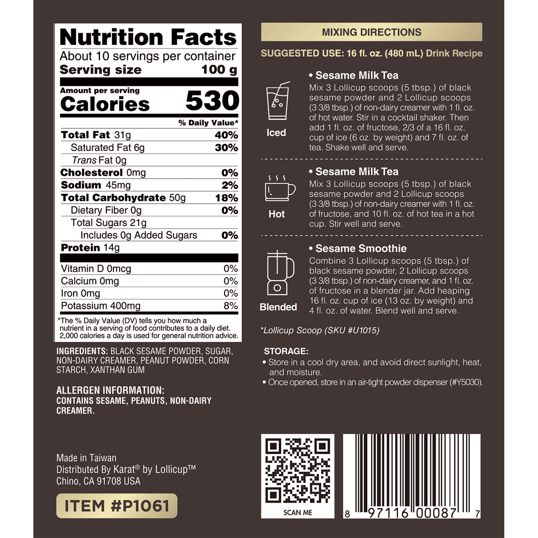 Tea Zone Sesame Powder (2.2 lbs)