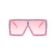 thumbnail image 2 of Mialoley Kids Oversize Square Sunglasses, Bling Rhinestone Frame Sunglasses, 2 of 2