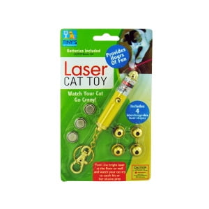 Laser Light Key Chain Toy For Cats - Pack of 20