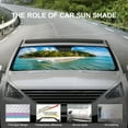 thumbnail image 2 of Beach Themed Windshield Sun Shade - Car Sun Shade Windshield, Reflector Sunshade Offers Ultimate Protection for Car Interior 51"x28", 2 of 7