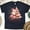 Navy, variant on North Pole Reindeer Farm T-Shirt | Santa and Reindeer Graphic Tee, Ash, Size L