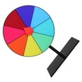 thumbnail image 2 of Shisuyan Roue de Prix Rotative Effaçable à Sec pour Fêtes et Jeux Roue de Roulette de Table pour Activités en Classe Toupie de Jeu Portable Réutilisable, 2 of 8