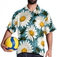 thumbnail image 4 of Daisy Men's Button Down Casual Hawaiian Print Short Sleeve Summer Beach Shirt, 4 of 6
