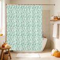 thumbnail image 5 of Mint Green Florals Shower Curtain Set - 48" x 72" Washable Bathtub Curtain with 12 Hooks, Cottagecore Vine Leaves Minimalist Waterproof Fabric Stall Shower Curtains for Bathroom/Bathtub Décor, 5 of 8
