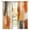 Orange, variant on Orange Beige Gray Sheer Curtains 72 Inches Long, Bohemia Modern Simple Neutral Pattern Light Filtering Window Curtains for Living Room, Rod Pocket Voile Sheer Curtain Drapes, 52"W x 72"L, 2 Panels