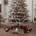 thumbnail image 4 of Fotbe Cyber Skeleton With Tattoos Pattern Christmas Tree Skirt, Tree Skirts Plush Christmas Decorations, Christmas Tree Skirts Xmas Decorations Holiday Party Decor-48", 4 of 6