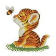 thumbnail image 1 of Kits de punto de cruz estampado Zulema Diseño de Tigre Boda 14 18x19cm, 1 of 8