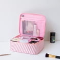 thumbnail image 2 of Bolsas de maquillaje de viaje Estuche organizador de cosméticos Bolsa de almacenamiento portátil Cosméticos Maquillaje Cepillos Neceser Accesorios / A-Black Lemon Adepaton WRMH-312-4, 2 of 7