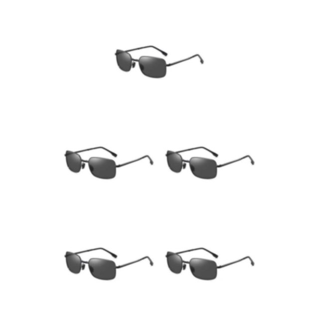 Gafas de sol cuadradas Minnieouse para hombre y mujer marco de Metal polarizado plegables