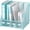 Blue, variant on INTIGE Metal Office Desk File Holder, Desktop Magazine File Holder with 4 Vertical Compartments