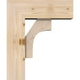thumbnail image 3 of Ekena Millwork 7 1/2"W x 20"D x 24"H Westlake Block Smooth Bracket w/ Offset Brace, Douglas Fir, 3 of 25