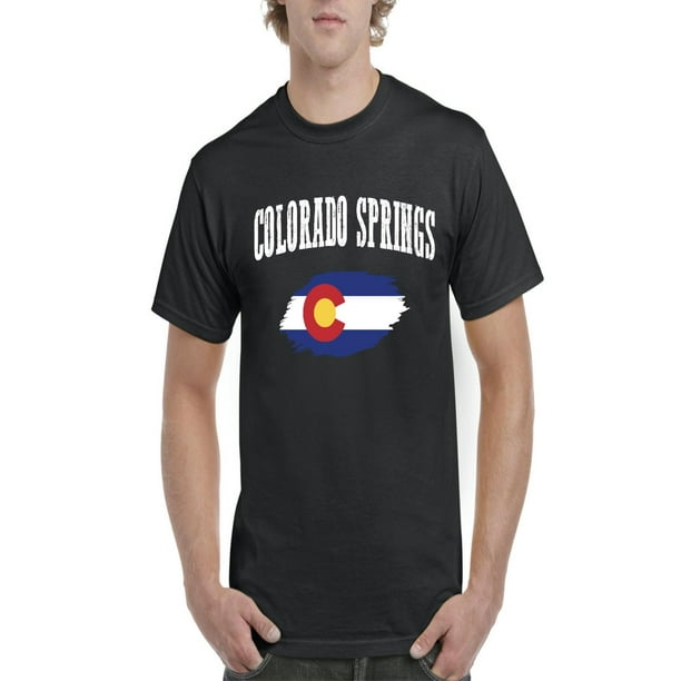 Normal is Boring Mens Colorado Flag Colorado Springs Short Sleeve T