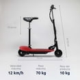 thumbnail image 2 of Scooter Patín Eléctrico Infantil con Asiento AEIOU 120W 12km/h Rojo, 2 of 3