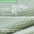 thumbnail image 5 of Green Shower Curtain, Waffle Weave Fabric Shower Curtain, Machine Washable Bath Curtains with 12 Metal Hooks, 72Wx72H, 5 of 7