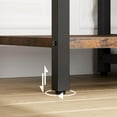thumbnail image 4 of GloryStar 5-in-1 Hall Tree Shoe Bench with Storage Drawer, Coat Rack, 8 Hooks, and Adjustable Feet, Industrial Entryway Storage Bench, 4 of 8