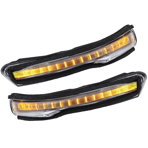 1 Pair LED No.87614A7000 Left Right Side Mirror Turn Signal Amber Light Indicator for Kia Forte EX LX S