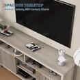 thumbnail image 4 of 59in Fluted TV Stand, TV Console Table Entertainment Center Modern Wood TV Consoles with Adjustable Shelf for 50/55/60/65 TV Living Room Bedroom, 4 of 6