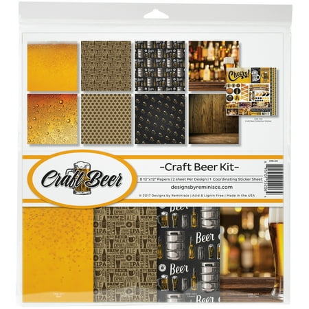 UPC: 0895707552064 | Reminisce Collection Kit 12 X12 -Craft Beer 8 Papers & Stickers