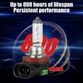 thumbnail image 2 of IHNZCB H11 H7 Halogen Headlight Bulbs Kit High Low Beam Super Bright 3400K Warm White Replacement 4x, 2 of 13