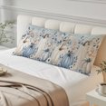 thumbnail image 5 of White Blue Pumpkin Fall Body Pillow Cover 20x54, Thanksgiving Eucalyptus Gray Wooden Decorative Pillowcase with Zipper, Microfiber Pillow Protector, Soft Breathable Long Lumbar Pillowcases for Women, 5 of 9