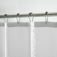 thumbnail image 5 of Dainty Home Tranquility White Embossed Seersucker Polyester Shower Curtain, 70 x 72, 5 of 7
