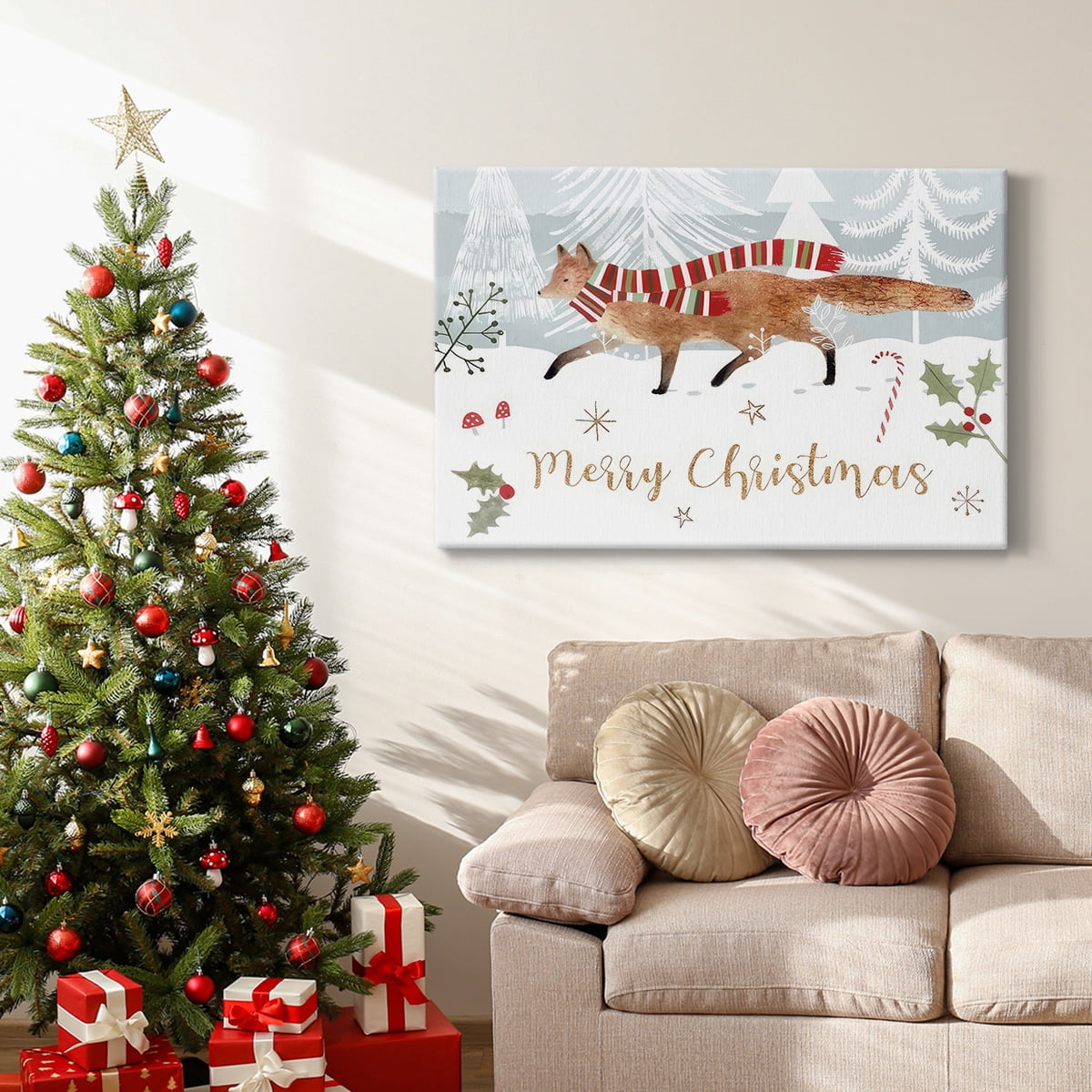 Woodland Christmas Collection A- Gallery Wrapped Canvas