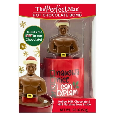 Perfect Man Chocolate Cocoa Bomb Gift Set with Mug
