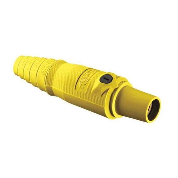 Hubbell Wiring Device-Kellems Connector,3R, 4X, 12,Single Pin,Yellow HBL300FY