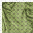 thumbnail image 4 of Soimoi Green Poly Georgette Fabric Floral Wreath Geometric Print Sewing Fabric Yard 52 Inch Wide, 4 of 5