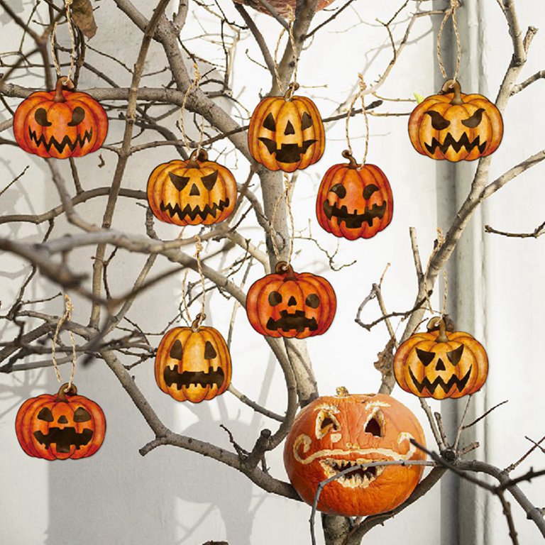 12pcs Large Wooden Pumpkin Cutouts, 10.5 X 9.5 Inch Blank...