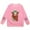 Pink, variant on Hwmodou Girls Sweatshirts Cattle Print Crew Neck Hoodie Leisure Comfy Top,3-14Y