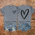 thumbnail image 2 of SHTXOZHI Women's Short Sleeve Round Neck Tops Summer Casual Graphic Tees Trendy Shirt, 2 of 3