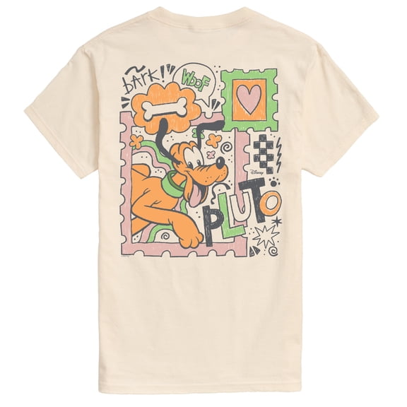 Disney - Pluto Stamps - Men's Short Sleeve Graphic T-Shirt
