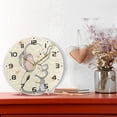 thumbnail image 6 of GZHJMY Elephant Butterfly Wall Clock, 10" Silent Non Ticking Round Clock, Oil Painting Easy to Read Clock for Living Room Bedroom Bathroom Home Decor Holiday Gifts, 6 of 7
