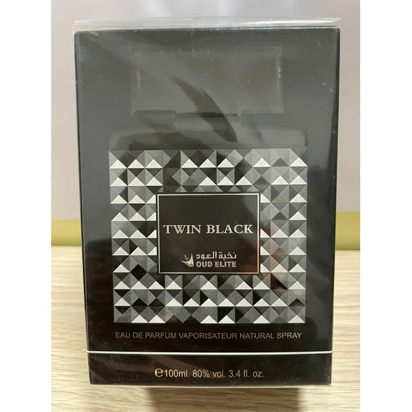 Perfume Oud Elite Twin Black 100 ml Aroma afrutado para hombres