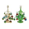 thumbnail image 1 of Árbol de Navidad en miniatura Colco 2 piezas decoración de cristal Amarillo y verde, 1 of 8