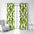 thumbnail image 4 of Coolnut Room Darkening Window Curtains Panels Drapes Green Frog with Big Eyes Thermal Insulated Grommet Blackout Curtains 84x55in 2 Panels, 4 of 4