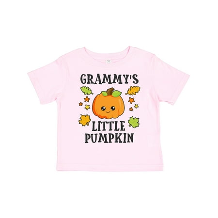 

Inktastic Grammys Little Pumpkin with Leaves and Stars Gift Toddler Boy or Toddler Girl T-Shirt