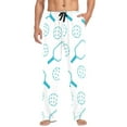 thumbnail image 5 of Pickleball Blue joogoo Men's Pajama Pants Cotton Long Sleepwear Lounge Pants L, 5 of 7