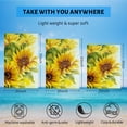 thumbnail image 5 of GZHJMY Beach Towel for Women Girls, Sunflower Oil Painting Style Bath Towel, Oversized Lightweight Sport Towel, 31x63 Inch, 5 of 7