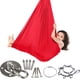 thumbnail image 2 of Hamaca Elástica para Hamaca Con Columpio Sensorial Elástica para Interiores Y Exteriores Toalla Yoga Aérea (rojo 280 * 100 CM) [Estilo Infantil], 2 of 9