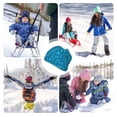 thumbnail image 7 of Xecao Blue Glitter Print Beanie Hat Toddler Girls Boys, Baby Hats Winter Warm Knitted Thermal, Kids Winter Caps, 7 of 7