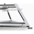 thumbnail image 5 of FITUEYES Modern Floor TV Stand Mini Corner Entertainment Center for TVs up to 65”,Stone Grey&White, 5 of 7
