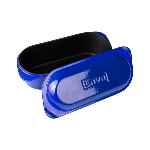 Lava Cast Iron Artesian Bread Baker Rectangle Loaf Pan with Lid 4.75