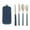 Blue, variant on Zmeidao Reusable Utensils Set with Case, 4 Sets Plastic Portable Travel Utensils, Knives Chopsticks Spoons and Forks Set for Lunch Box Accessories, Camping Utensils for Daily Use or Outdoor