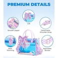 thumbnail image 5 of Clear Tote Bag Stadium Events Transparent Clear Purse for Women Thick PVC  Bag with Guitar Strap for Concert, 5 of 6