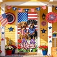 thumbnail image 4 of Independence Day Door Curtain Hanging Cloth Background Decoration, 180 x 90 cm Multicolor, Nylon Spandex with Rope, 1 Panel, 4 of 6