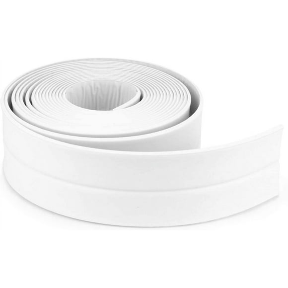 Caulk Strip PE Flexible Self Adhesive Tape Waterproof Sealing Tape Bath Sealant Strip with a Plastic Scraper
