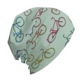 thumbnail image 3 of Beanie Hats for Men and Women, Bicycle Bikes Patterns Adult Unisex Knit Hat Winter Warm Skull Cap, 3 of 7
