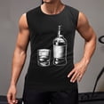 thumbnail image 2 of Whiskey Neat Men'S Muscle T-Shirt, Sleeveless, Muscle Tank Tee Top 2XL, 2 of 7